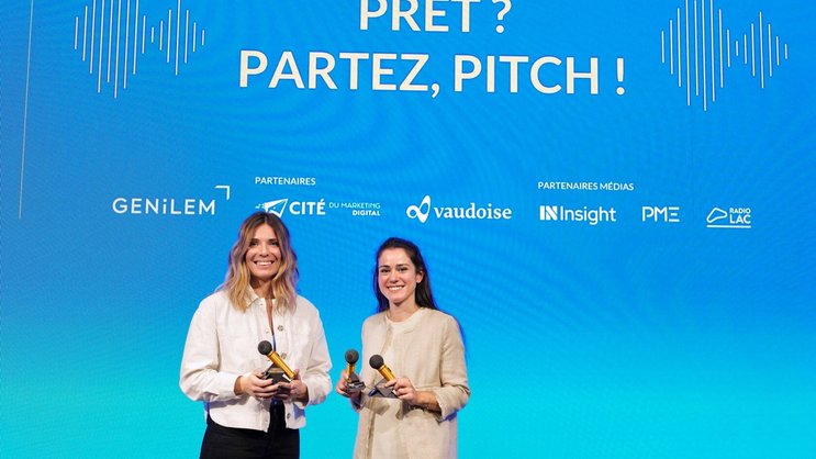Elise Garcia (à g.), fondatrice de GutUp, a remporté le Prix du digital. Claudia Bigoni (SaisiR) a gagné le Prix Genilem et le Prix du public.