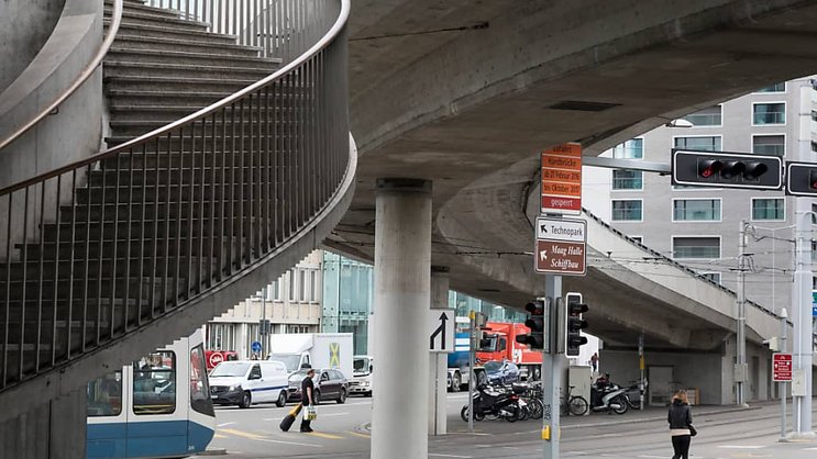 Le garçon a été retrouvé sans vie près de ce carrefour de la place Escher-Wyss, à Zurich (archives).