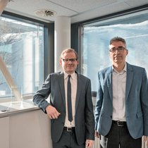 Andreas Hogg, CEO et cofondateur de la société, avec Yanik Tardi, COO (à g.).