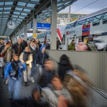 Les CFF ont enregistré un taux d'affluence record en 2025, avec 1,43 million de passagers (image d'illustration).
