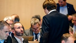 L'UDC Vaud et son chef de groupe au Grand Conseil, Cédric Weissert (à gauche), s'étaient montrés vertement critiques envers la grande réforme de la loi sur l'énergie (archives).