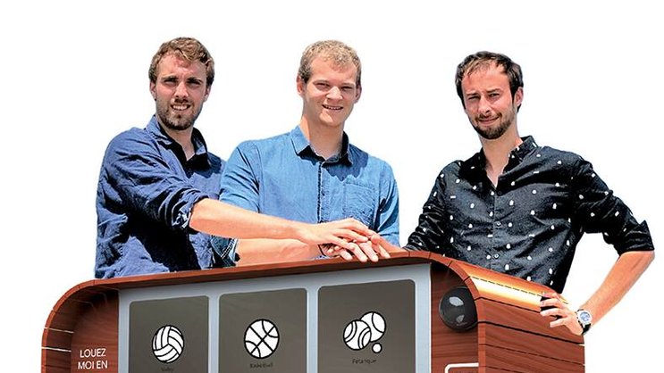 Franck Rouiller, Lucien Manueddu et Florian Voumard, les concepteurs de BoxUp.