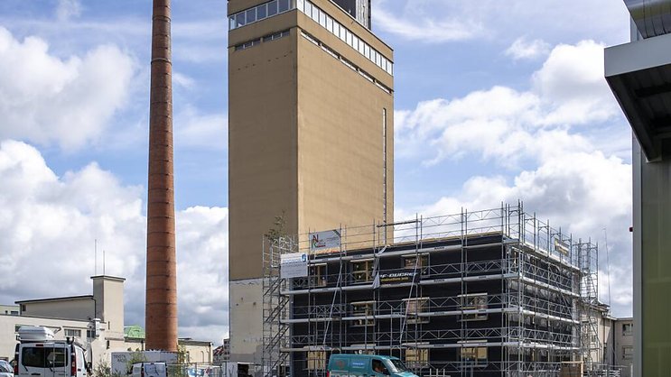 Lieu de la présentation des chiffres 2024 de la Promotion économique, Bluefactory, sis sur le site de l’ancienne brasserie Cardinal à Fribourg, poursuit son développement (archives).