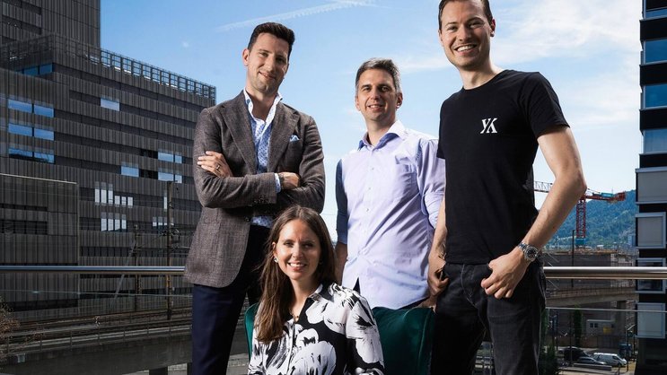 Ils dirigent leur société à Zurich avec des succursales à Munich, à Vienne et à Amsterdam: Lars Mangelsdorf, Melanie Gabriel, Thomas Inhelder et Philippe Sahli (de g. à dr.).