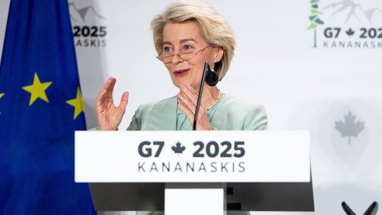 Le sommet du G7, auquel participe la présidente de la Commission européenne Ursula von der Leyen, se déroule à Kananaskis, dans l'ouest canadien.