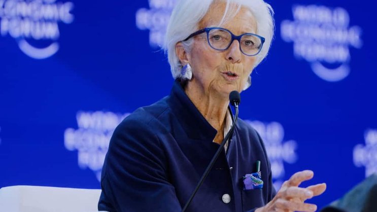 Christine Lagarde au Forum économique mondial (WEF) de Davos. (archive)