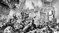 Le plus fort tremblement de terre historiquement documenté en Suisse, d’une magnitude évaluée à 6,6, avait détruit une grande partie de la ville de Bâle en 1356.