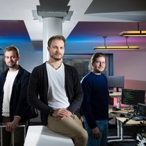 Brice Repond, Benedikt Ramsauer et Xavier Bays (de gauche à droite), cofondateurs de Swiss-SDI.
