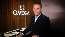 Raynald Aeschlimann, CEO d’Omega, vivra ses huitièmes Jeux olympiques cet été à Paris. Le partenariat de près de cent ans avec les JO doit beaucoup aux innovations développées par la marque.