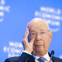 Klaus Schwab au Forum économique mondial (WEF) en janvier dernier à Davos.
