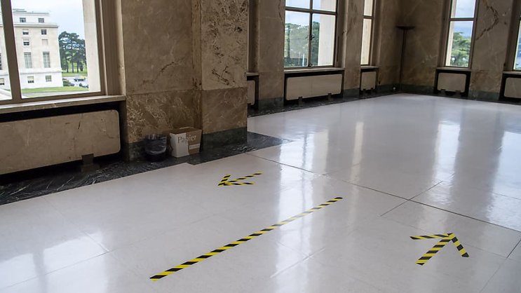 Les travaux au Palais des Nations ont interrompu le fonctionnement des activités de l'ONU à Genève (archives).