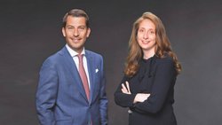 Nicolas Mirabaud, associé gérant chez Mirabaud, et Camille Vial, CEO, représentent la septième génération de l’entreprise familiale qui fait désormais partie du cercle restreint des Hénokiens.
