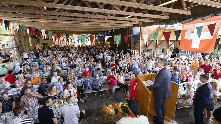 L'an dernier, Ignazio Cassis, alors président de la Confédération, avait aussi participé au traditionnel brunch à la ferme du 1er août.