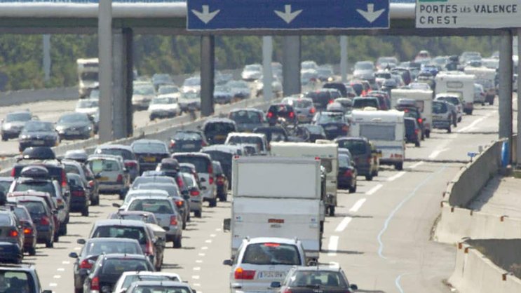 L'autoroute A7, en direction de Marseille, a été très perturbée par le départ des "aoûtiens" (archives).