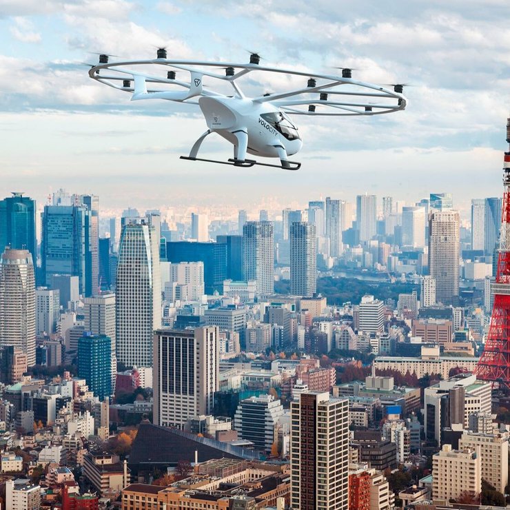 La société allemande Volocopter a testé en décembre 2023 des taxis volants sur les villes japonaises d’Amagasaki et d’Osaka, en vue de l’exposition universelle 2025 qui aura lieu dans cette dernière