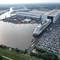 Le chantier naval allemand accueille avec soulagement les réserves de travail confiées par le croisiériste genevois. (Archive)