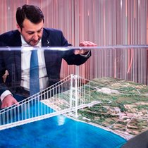 La Cour des comptes italienne n'a pas validé la décision de lancer le projet pharaonique de plan entre la Sicile et le continent. De quoi rendre fou de rage le ministre des infrastructures et des transports, Matteo Salvini (archives).