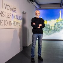 John Howe, artiste et illustrateur des oeuvres de Tolkien, a un atelier dans la Tour du fantastique (archives).