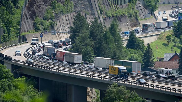 Toujours les bouchons au Gothard (archives).