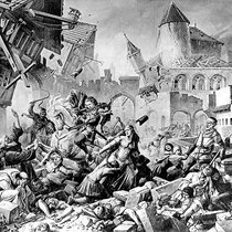 Le plus fort tremblement de terre historiquement documenté en Suisse, d’une magnitude évaluée à 6,6, avait détruit une grande partie de la ville de Bâle en 1356.