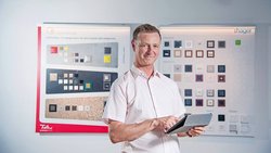 Chez Electro-Matériel (ici Xavier Pasche, responsable des ventes), on constate un fort intérêt pour la domotique pilotée depuis une tablette.