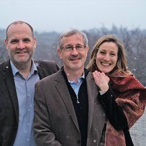 Les trois associés: Julien de Perrot, Bertrand Vauthey et Diane Bonny.