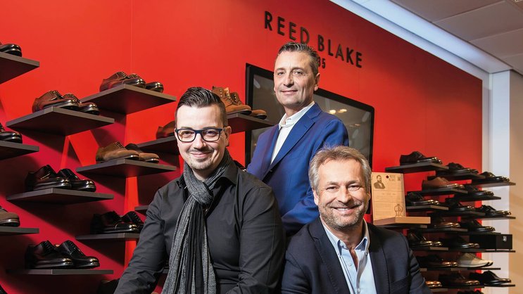 De g. à dr.: Jérémy Christillin, Servais Micolot et Pierre-Olivier Haenni, les trois cofondateurs de Reed Blake.