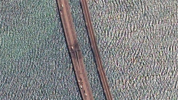 Le pont de Crimée aurait à nouveau été ciblé (archives).