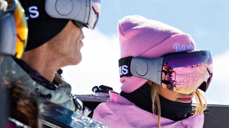 Les masques de ski de la start-up utilisent un système de réalité augmentée.