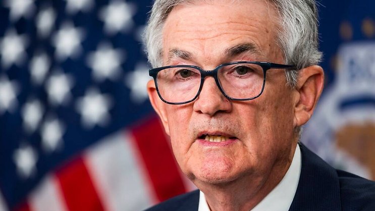 Le patron de la Fed, Jerome Powell, a dit ces dernières semaines que plusieurs hausses de taux étaient envisagées, "au moins deux, possiblement d'affilée" (archives).