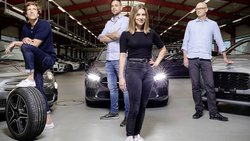 L’équipe de Carvolution avec le COO Luis Wittwer, le CEO Olivier Kofler, la CMO Léa Miggiano et  CFO Bernhard Drüner (de g. à dr.).