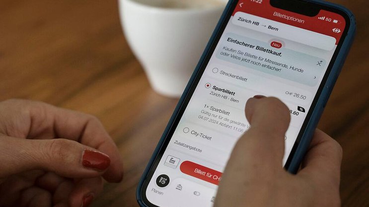 L'application mobile des CFF permet d'obtenir facilement des billets dégriffés (à prix réduits).