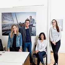 Lory Blanc, Bernard Schopfer, Sophia Urban et Emily Morard: une équipe très soudée