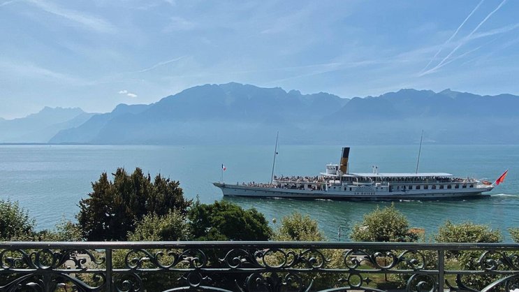 Vue à couper le souffle depuis l'Hôtel des Trois Couronnes.