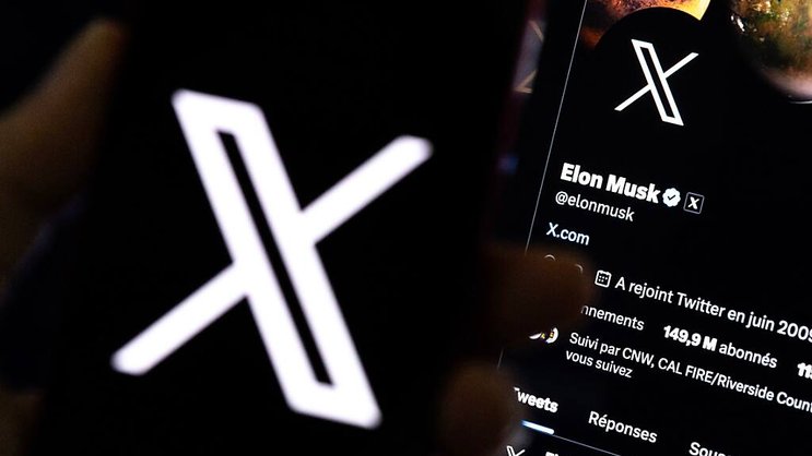 M. Musk a répondu que l'entreprise "s'orientait vers un petit paiement mensuel pour l'utilisation du système X". (EPA/ETIENNE LAURENT)