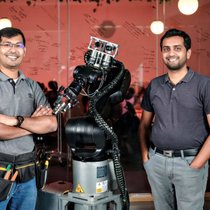Les cofondateurs de la start-up CynLr, Nikhil Ramaswamy et Gokul NA, viennent de faire la couverture de «Forbes India».
