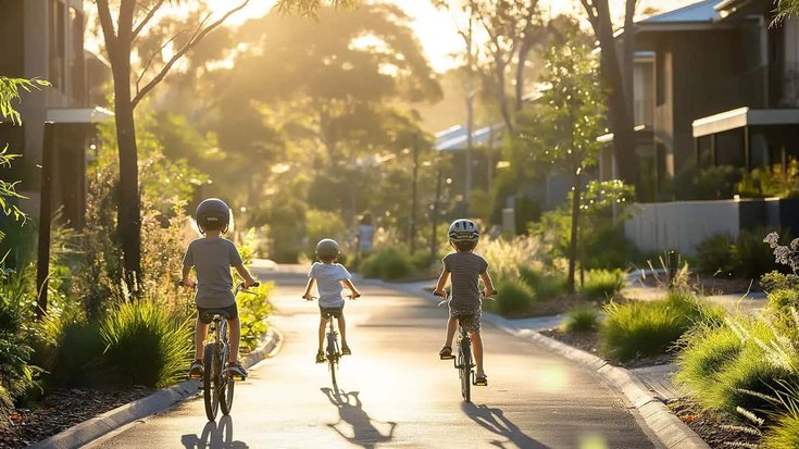 Enfants vélos