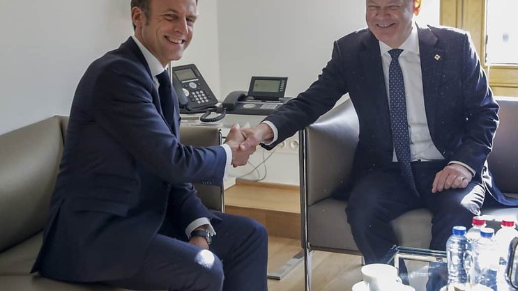 Son tête-à-tête avec le chancelier allemand avait permis de "clarifier beaucoup de choses", selon le président français Emmanuel Macron.
