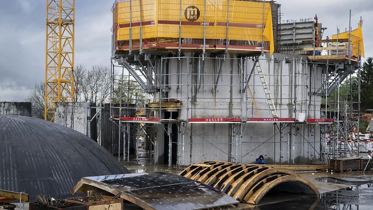 Dans la construction, la production a reculé de 6,5% au troisième trimestre. Cet indicateur a baissé dans les travaux de construction spécialisés (-5,7%), dans le bâtiment (-5,9%) mais aussi le génie civil (-13,7%) (archives).