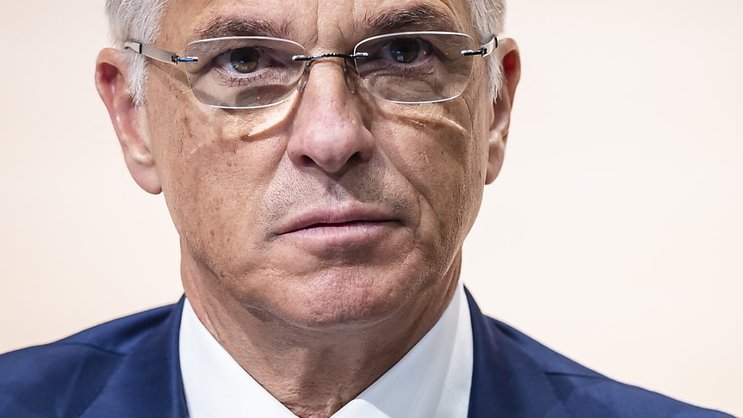 Sans surprise, ses actuelles fonctions seront alors confiées à titre intérimaire au vice-président Jacques de Vaucleroy, indique Swiss Re dans un communiqué jeudi. (Photo/KEYSTONE/Michael Buholzer)