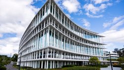 Le nouveau siège de la banque privee suisse Lombard Odier, à Bellevue pres de Genève.