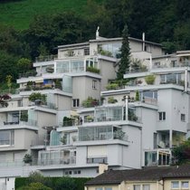 Lotissement en terrasses en Suisse.