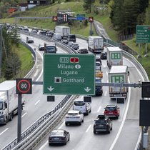 Comme de coutume à Pâques, l'axe du Gothard devrait être pris d'assaut (photo prétexte).