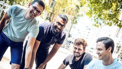 Johannes Lienhart, Pragash Sivananthaguru, Jonas Wüst et Gallus Kaufmann (de g. à dr.) font leur entrée dans le classement et atteignent directement le top 10.