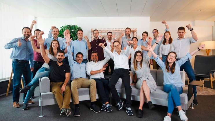 Les collaborateurs de Loanboox, une plateforme lancée en 2016, à Zurich.
