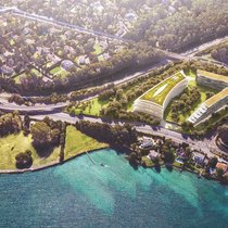 A l’entrée de la commune genevoise de Bellevue, à deux pas du Léman, de la ligne CFF et de la sortie d’autoroute, de nouvelles constructions attireront 600 à 700 habitants supplémentaires.