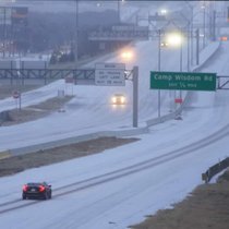 Plus habituée aux températures clémentes, la ville de Dallas, au Texas, a vu le thermomètre chuter à -6°C.