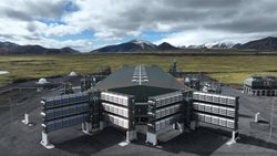 Climeworks développe de grandes installations qui aspirent le CO₂ présent dans l'air.