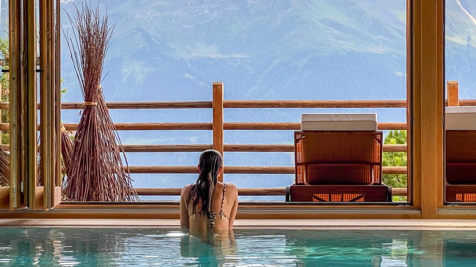 Le spa du Chalet d'Adrien.