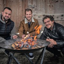 Vincent Pilloud, Sébastien Bron, Lucien Blanchard, piplômés de la HEIA-FR et fondateurs de Yord